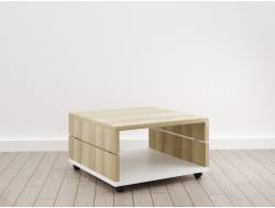 Журнальный стол (Е-1) Eclectic eco Дуб рокпайл-белый