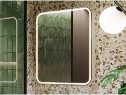 Шкаф зеркальный Lana 70 белый холодный