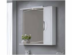 Зеркало-шкаф Monaco 80 белый Правый