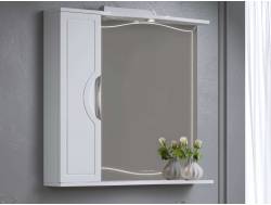 Зеркало-шкаф Monaco 80 белый левый