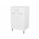 Комод Аква 50 напольный 1 ящик 2 двери белый