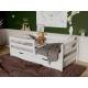 Кровать-софа детская с бортиками белый 80х160 см с ящиками