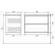 Тумба с раковиной Uperwood Next Premium белая 2 ящика 70 см