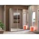 Шкаф-купе Прайм Широкий 3-х дверный три зеркала Ясень Анкор Светлый