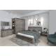 Кровать Люкс 1800 Денвер без основания Риббек серый