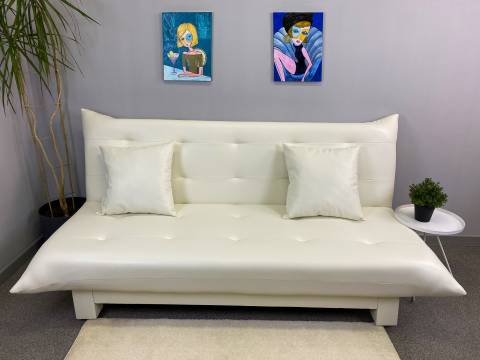 Диван Поло Стайл кожзам Milk