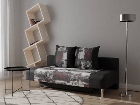 Диван прямой Марлин Amsterdam grafit