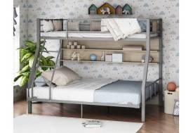 Двухъярусная кровать Гранада-1П 140 серая