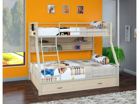 Двухъярусная кровать Гранада - 1 ПЯ слоновая кость