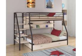 Двухъярусная кровать Толедо 1 ПЯ коричневый молочный