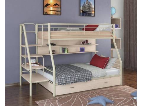 Двухъярусная кровать Толедо 1 ПЯ слоновая кость молочный