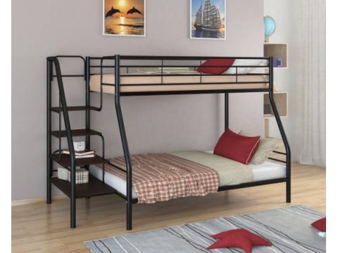 Двухъярусная кровать Толедо 1Я черный венге