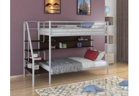 Двухъярусная кровать Толедо П серый/венге
