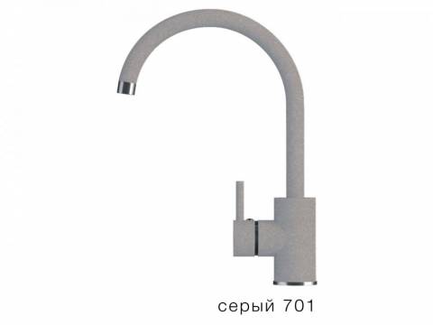 Смеситель для кухни Элара Tolero Серый 701