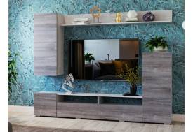 Гостиная Мия ясень анкор светлый/дуб клабхаус серый