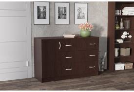 Комод Лофт 3 ящика 1 дверца венге