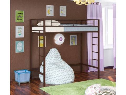 Кровать-чердак Севилья - 1-1 коричневый