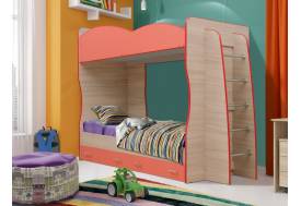 Кровать детская двухъярусная Юниор-1.1 Коралл