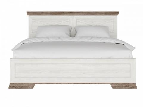 Кровать LOZ160х200 с ПМ Марсель ясень снежный