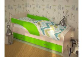 Кровать детская Кроха-2 Максимка лайм