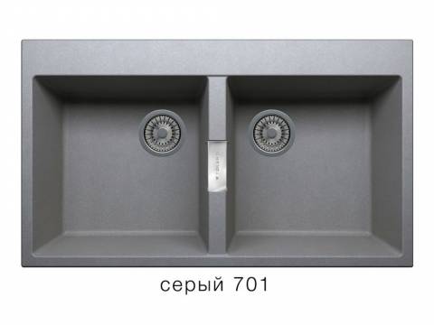 Кухонная мойка Tolero Loft TL862 Серый 701