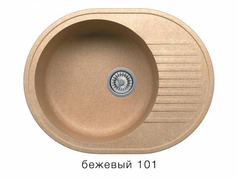 Кухонная мойка Tolero R-122 Бежевый 101