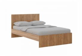 Кровать 1200 Осло модуль М12 с настилами Лайт Дуб Крафт Золото