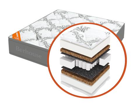 Матрас Mega холкон-кокос TFK Gray Night 180х190