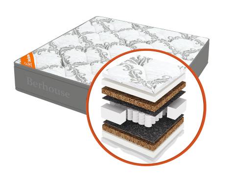 Матрас Mega кокос 10 TFK Gray Night 80х195