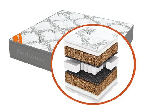 Матрас Mega кокос 30 TFK Gray Night 140х190