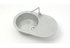 Мойка овал Наоми Z11Q10 светло-серый