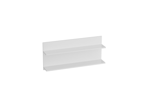 Полка 980 Кёльн Белый Аляска/ Белый глянец