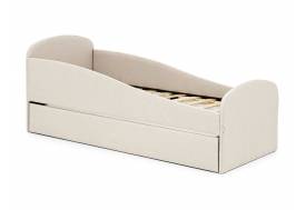 Кровать с ящиком Letmo ванильный (велюр)