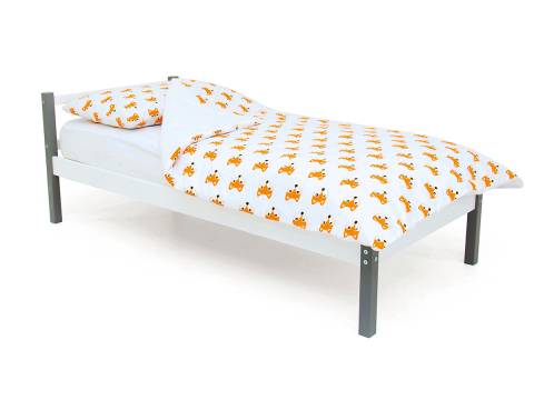 Кровать Svogen classic графит-белый