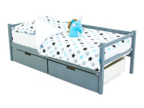 Кровать-тахта Svogen с ящиками графит