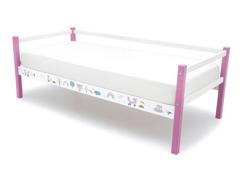 Кровать-тахта Svogen с фотопечатью лисята