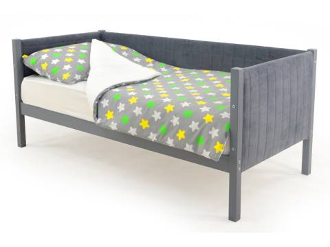 Кровать-тахта мягкая Svogen графит