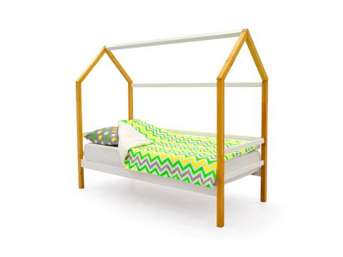 Кровать-домик Svogen дерево-белый