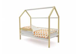 Кровать-домик Svogen с бортиком бежево-белый