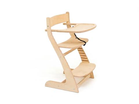 Растущий стул Усура со столиком натура без покрытия