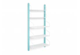 Детская навесная полка-стеллаж Svogen мятно-белый