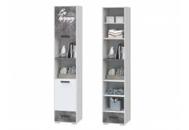 Шкаф для книг с 2 дверками и 1 ящиком Оливер