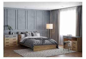 Спальня Асти дуб крафт золотой/ателье светлое