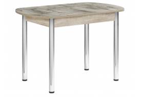 Стол Европейский Пластик Хром базальт