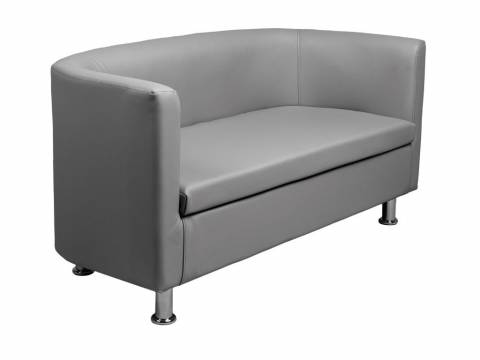 Диван кожаный Марс серый