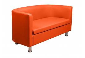 Диван кожаный Марс оранжевый