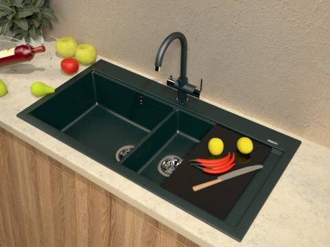 Каменная мойка Florentina Россана-1000