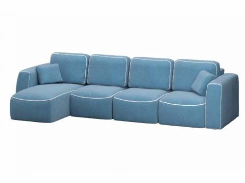 Диван угловой Бафи-2 комбинация 4 Романо Скай