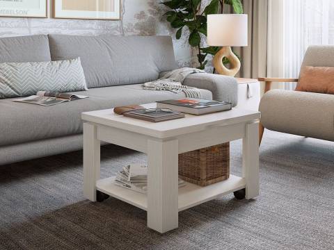 Журнальный стол Адам 1 белый рамух