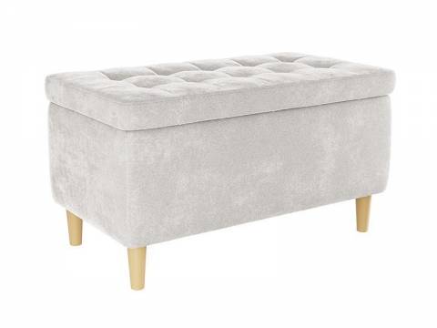 Пуф Чарли 2 велюр галька